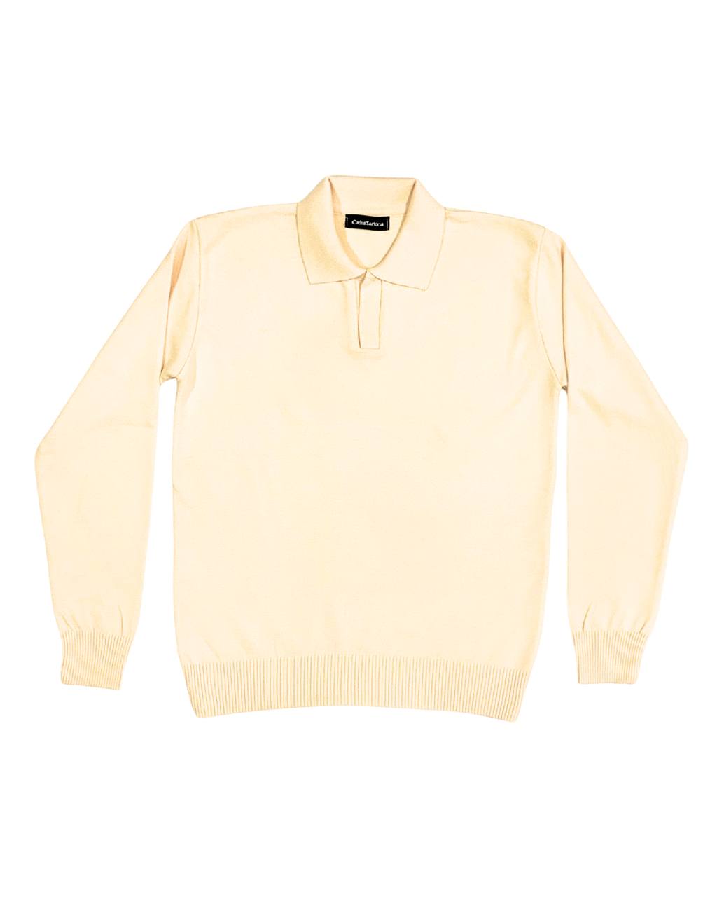 Golden beige knitwear long sleeve