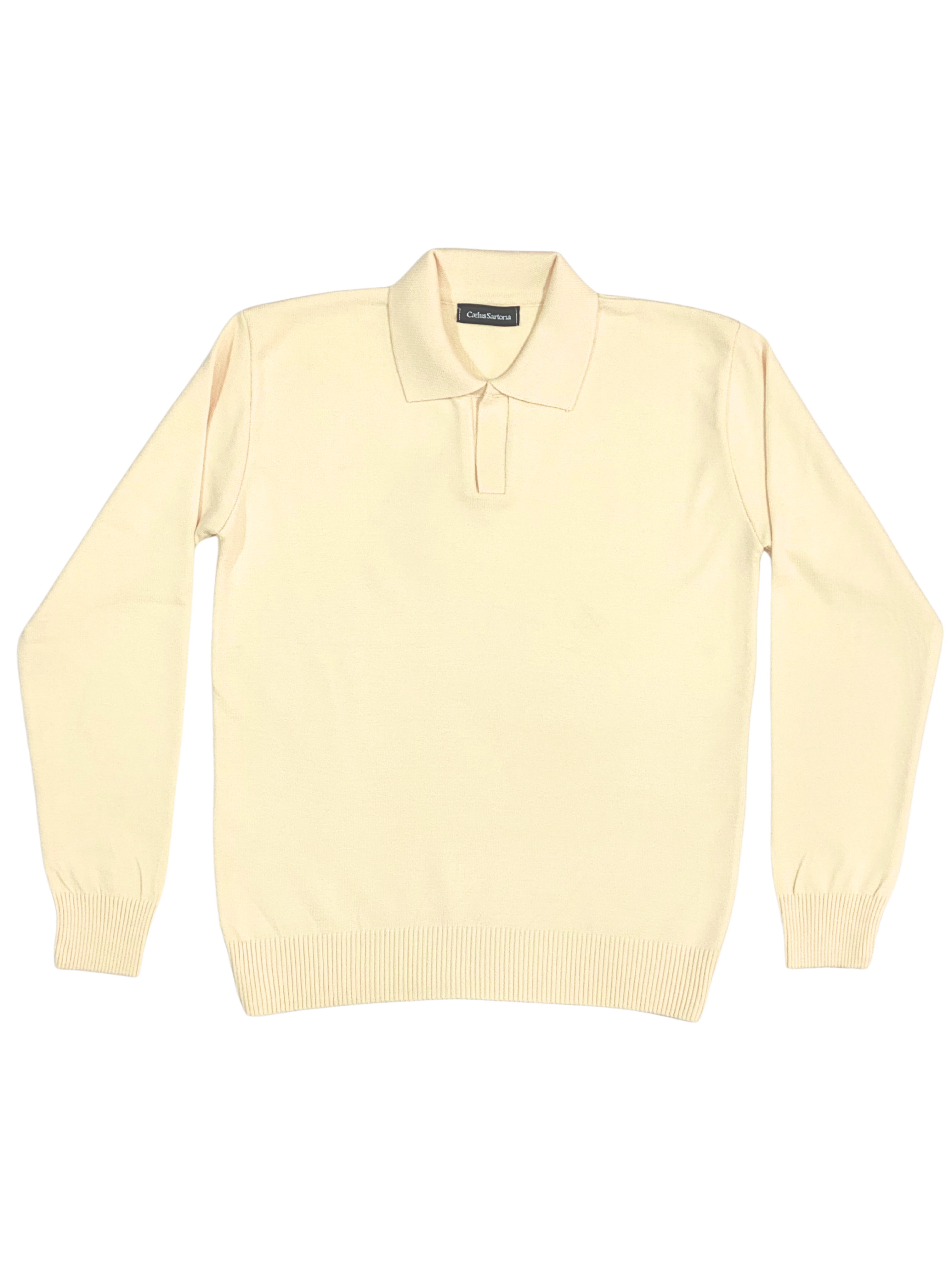Golden beige knitwear long sleeve